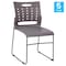 Flash Furniture 881 lb. Capacity Gray Sled Base Stack Chairs, 5PK 5-RUT-2-GY-BK-GG - alternate 9